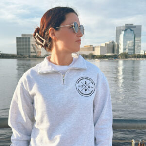 Embroidered Signature Quarter-Zip Fleece Pullover