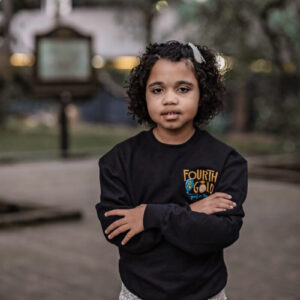 Youth Embroidered Fourth and Gold Crewneck