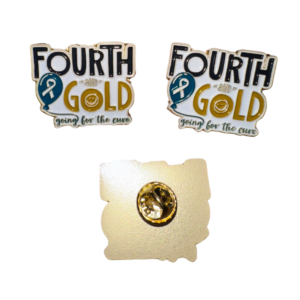 Fourth and Gold Lapel Pin