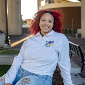 Embroidered Fourth and Gold Quarter-Zip Fleece Pullover